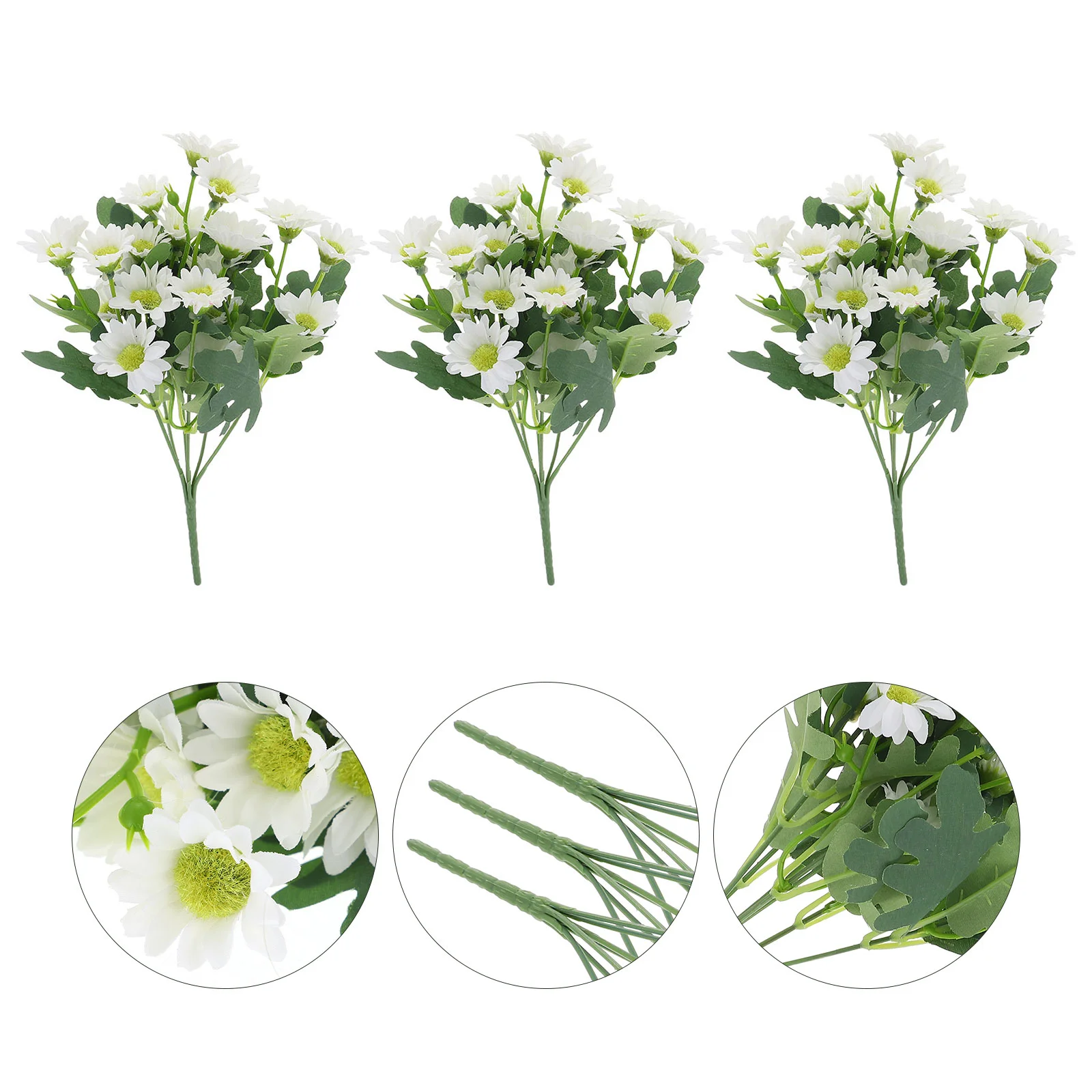 3 шт. бытовой декор из искусственной ромашки свадебные букеты украшения шелковой