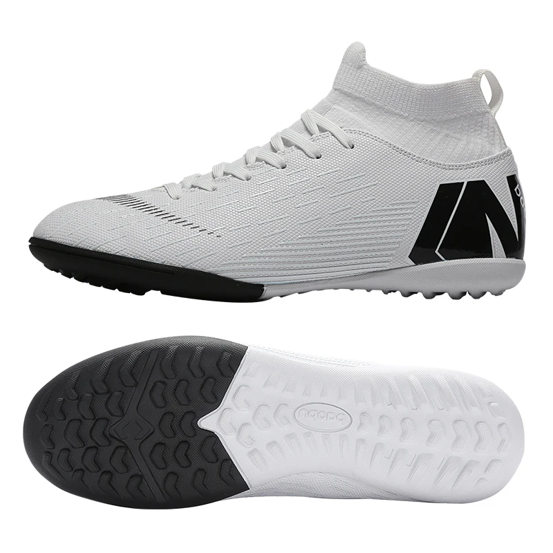 Professional FG/TF football shoes Non-slip long spike football boots high ankle spikes grass football sneakers