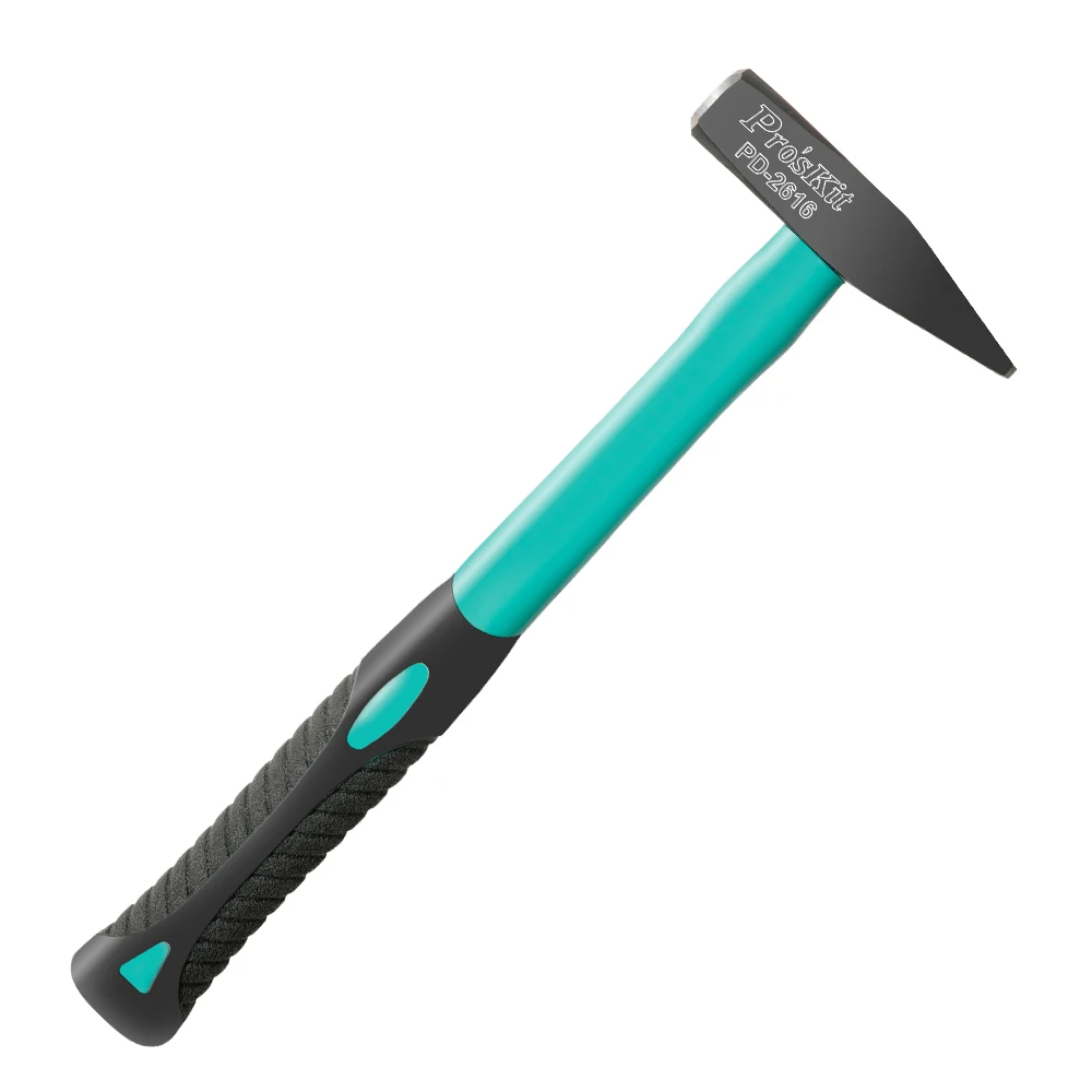 

Pro`skit PD-2616 Fitter Hammer Corrosion Resistant Ultra Long Life Heat Hardened Steel Head Fiberglass Handle Household Tools
