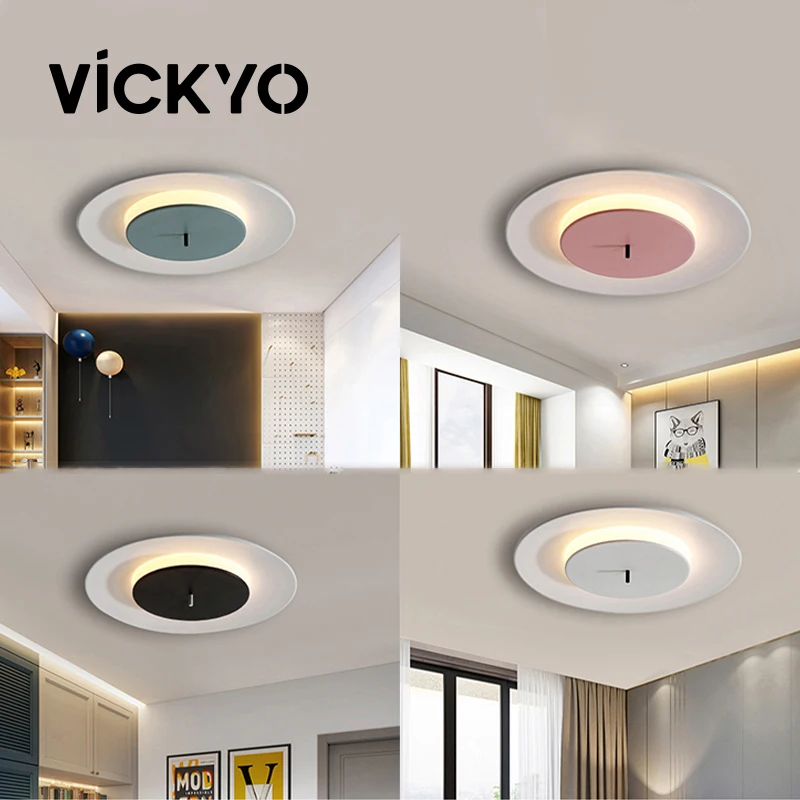 

Светильник VICKYO для гостиной и спальни, простой светодиодный потолочный светильник для детской комнаты, креативный настенный светильник НЛ...