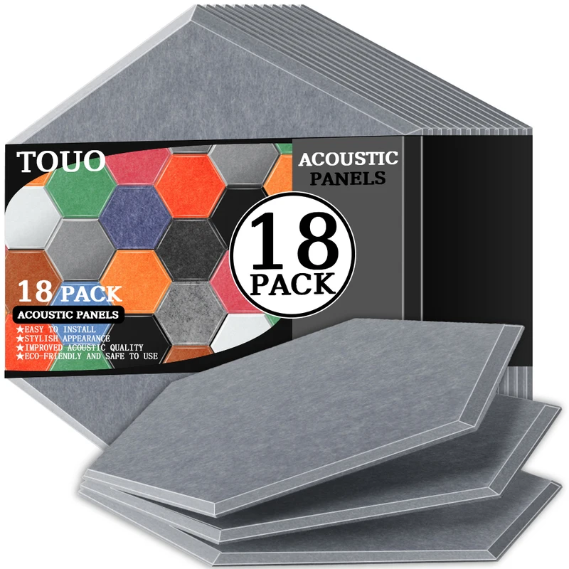Звукопоглощающая панель TOUO 6 шт. звукоизоляционный декор для комнаты потолочный