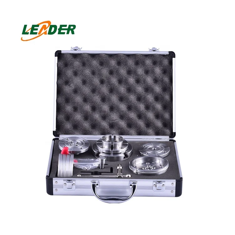 

Phukimlong 3.75 inch 95 mm geared scroll 4-jaw manual jaw self centering wood turning lathe chuck set accessory tool