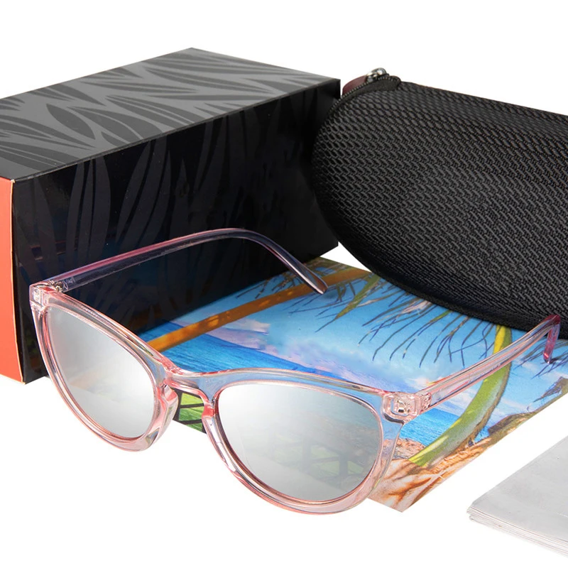 

Очки солнцезащитные женские поляризационные «кошачий глаз», зеркальные солнечные, в винтажном стиле, для вождения, для путешествий, со звез...