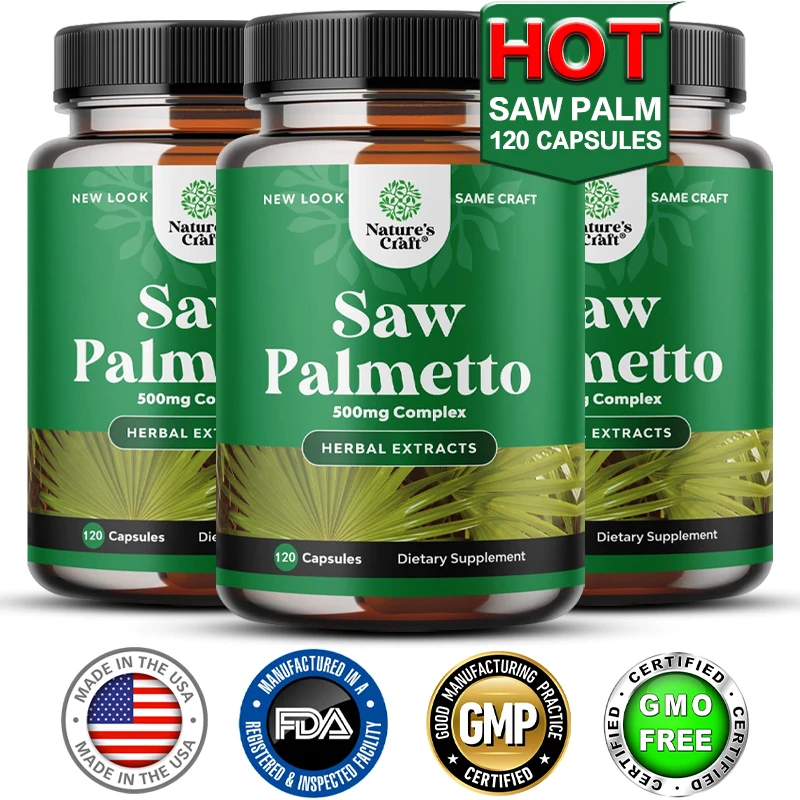 

Supplements for Enhanced Hair Growth In Men and Women - Saw Palmetto Capsules