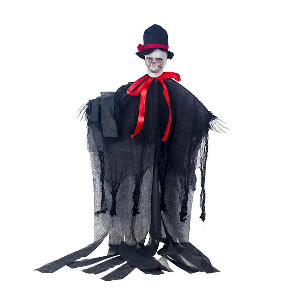 

Halloween Hanging Ghost Haunted House Decoration Horror Props Creepy Skeleton Hanging Halloween Pendant Home Door Bar Decoration