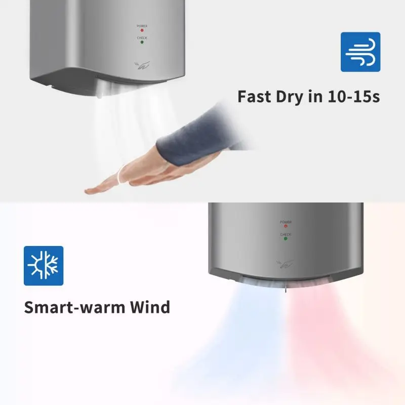 AIKE автоматический датчик сухой мобильный телефон 1400W высокоскоростной воздух