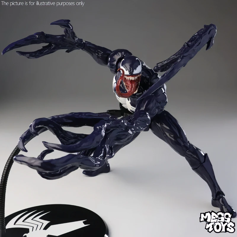 Фото Новая фигурка MESS TOYS Lethal Neighbor Venom, симбиот Веном, масштаб 1/12, аниме-фигурка, коллекционная модель, игрушка, подарок №5