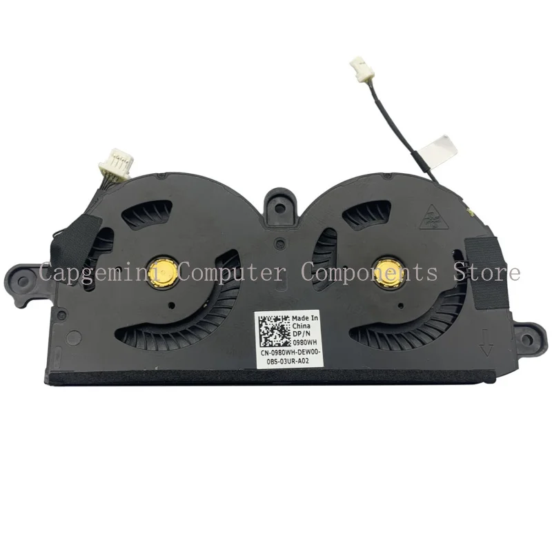 Новый 4-контактный вентилятор охлаждения процессора 980 Втч ND55C19-16M01 для Dell XPS 13 9370