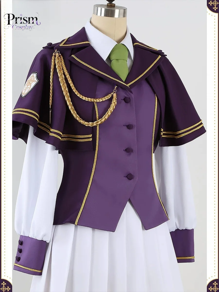 Фото Костюм для косплея Фуджимару Ритсуки из Fate Grand Order, комплект фиолетово-белой униформы Халдейского Мастера для женщин. №4