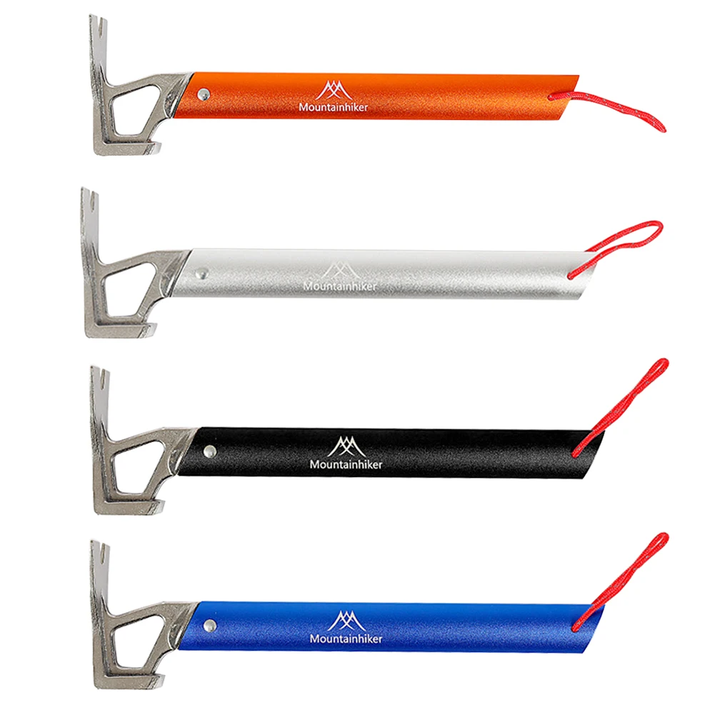 

Camping Tent Peg Hammer Tent Nail Extractor Claw Hammer Outdoor Mountaineering Hiking Camping Tools Aluminum Handle
