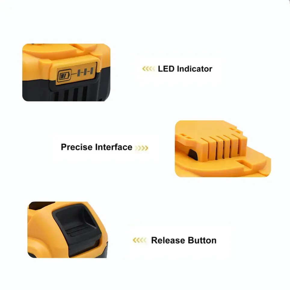 Перезаряжаемая литий-ионная батарея DCB200 DCB205 DCB204-2 DCB206