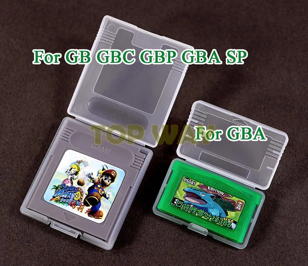 

100PCS Plastic Clear Transparent For Gameboy Advance GBA Game Cartridge Case Card Box Case For GB GBC GBP GBA SP