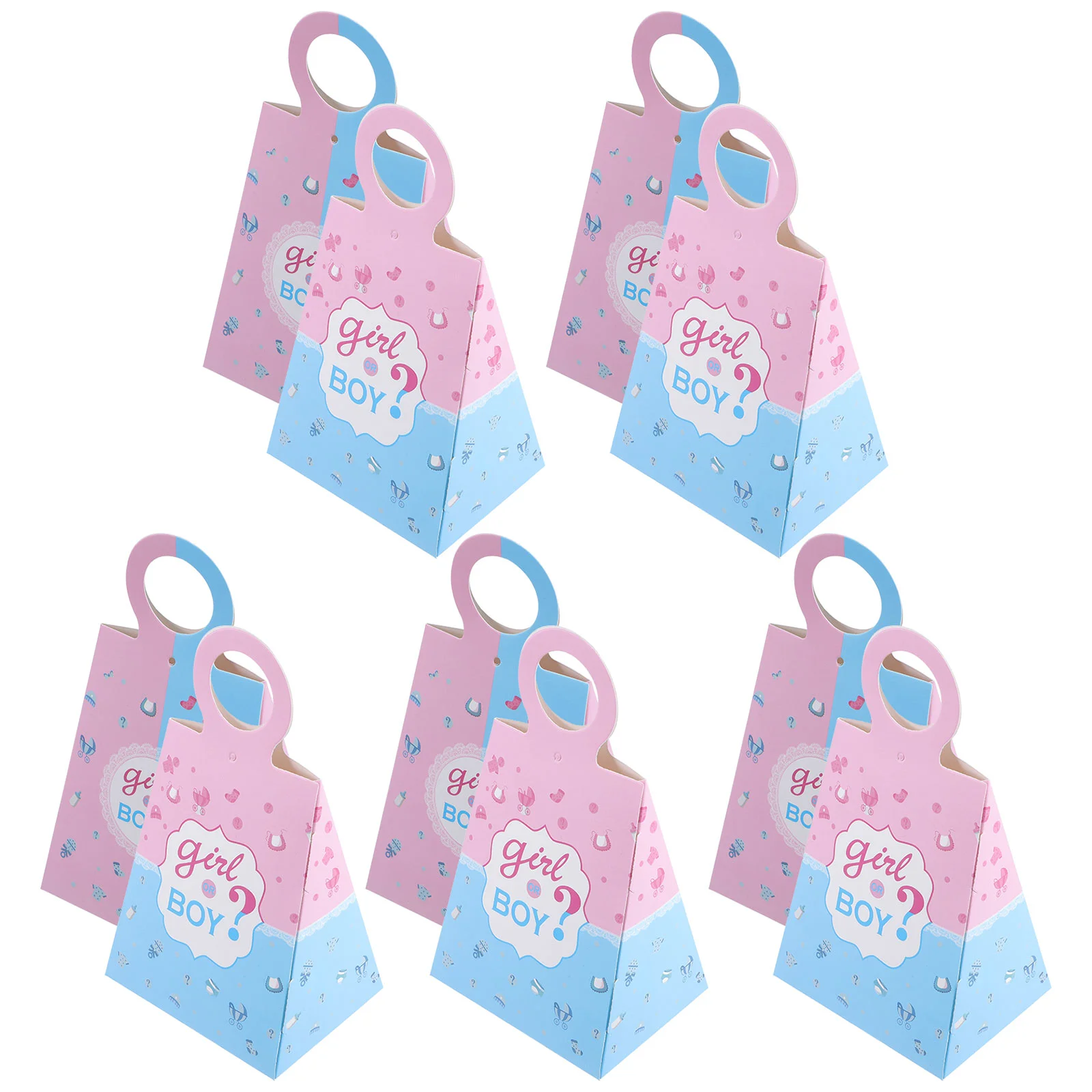

24 Pcs Baby Gift Wrapping Paper Candy Case Banquet Party Cases Large Container Shower Candies Packaging