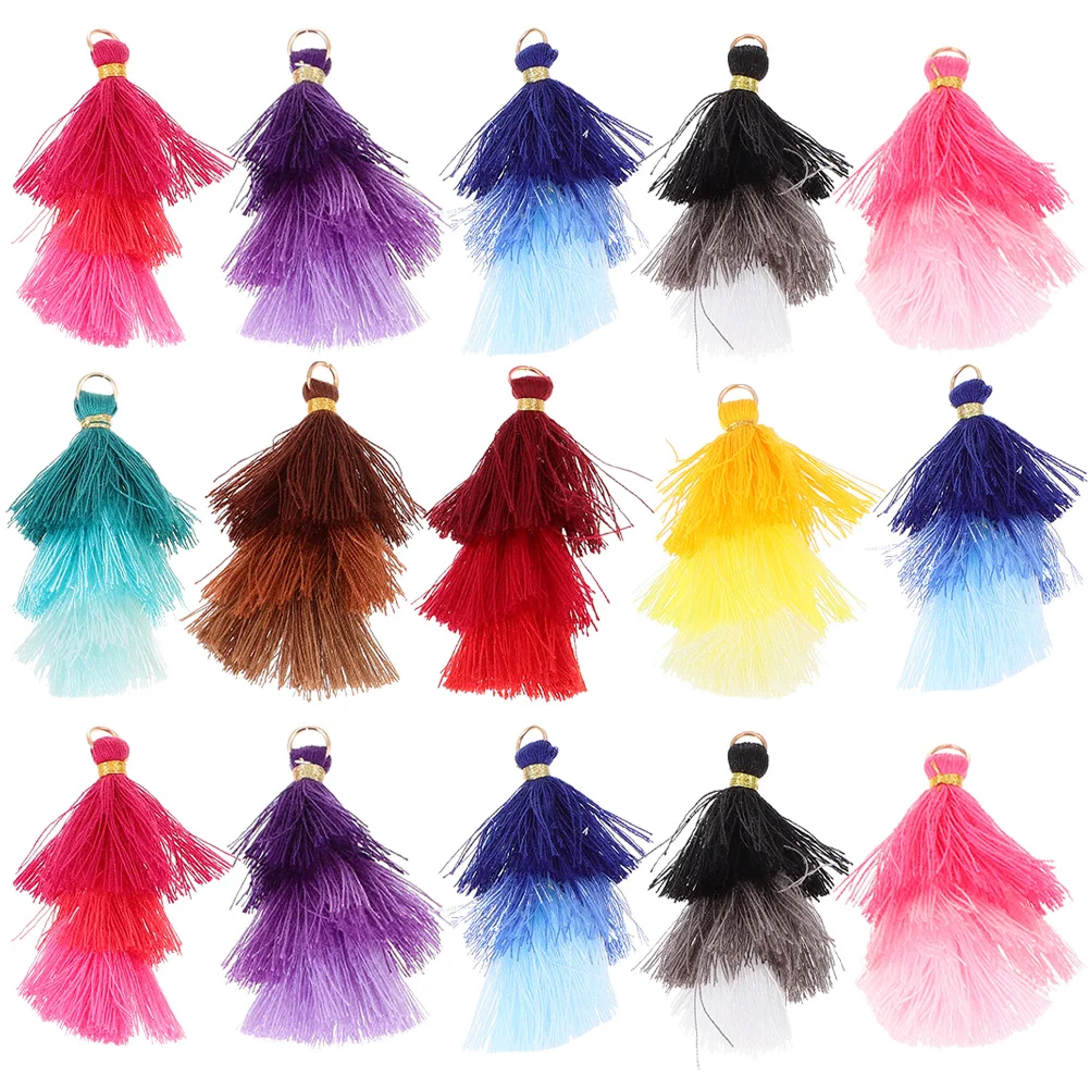 

20Pcs Elaborate Layered Portable Practical Pendant Key Tassel Pendant Stylish Luggage Pendant for Home Keychain