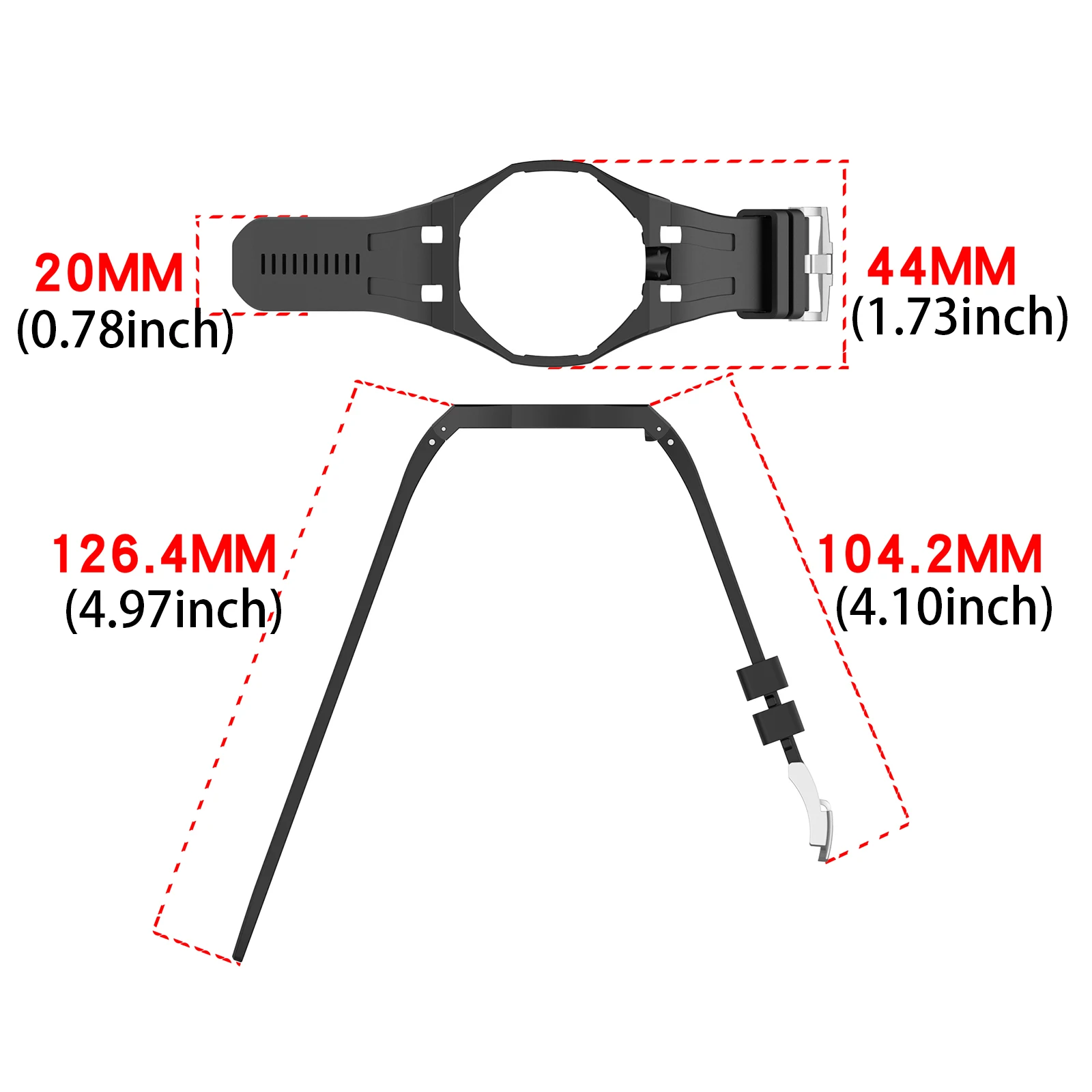 Для Swatch AP: Защитный чехол-бампер Royal Pop Frame, противоударный, из поликарбоната, с силиконовыми ремешками, для модифицированных карманных часов, ремешок на запястье (art.: 3920db5e9234e) - 3920db5e9234e