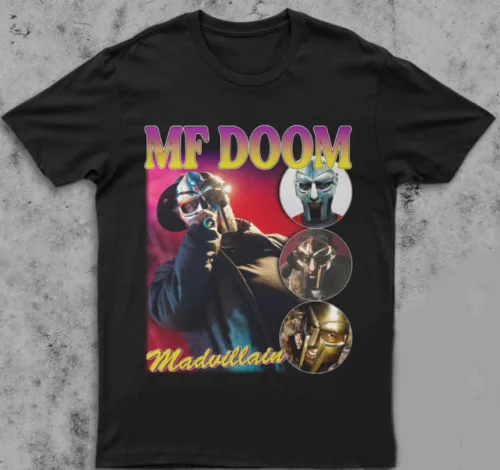 

MF Doom T shirt HOT Art black Graphic cotton Art painting T shirt