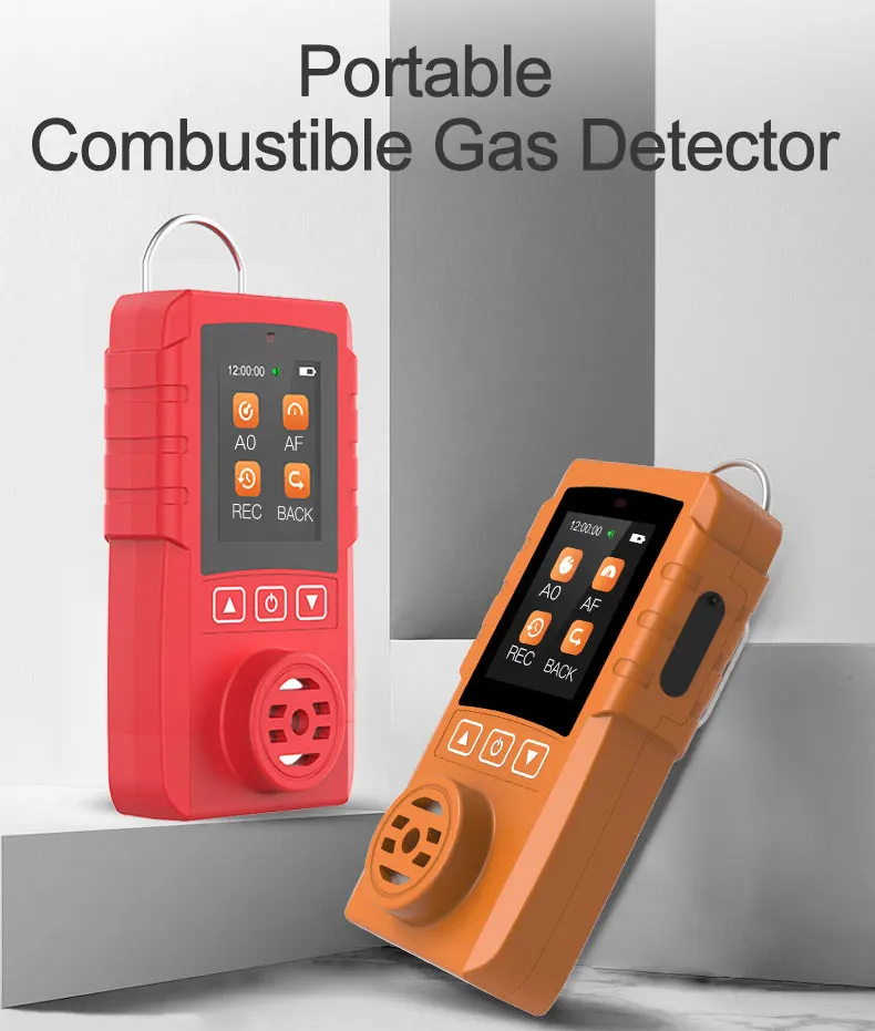 Portable C2H2 gas detector combustible acetylene leak detector with 2048 data storage enlarge