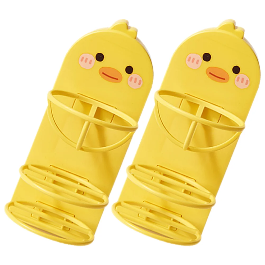 

2 Pcs Makeup Sponge Wall Rack Bathroom Holder Shelf Storage Box Drying Stand Powder Puff Plastic Beauty Shelfs