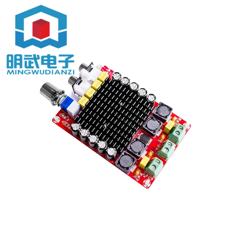 

XH-M510 TDA7498 High Power Digital Power Amplifier Board 2*100W Automotive Power Amplifier DC 14-34V