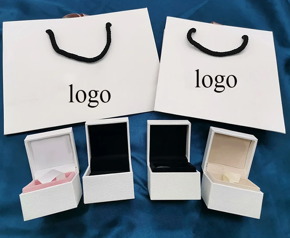 Es Charm Ring Earrings Bracelet Necklace Jewelry Protection Box Guarantee Gift Bag Card Accessories Keychain Pen