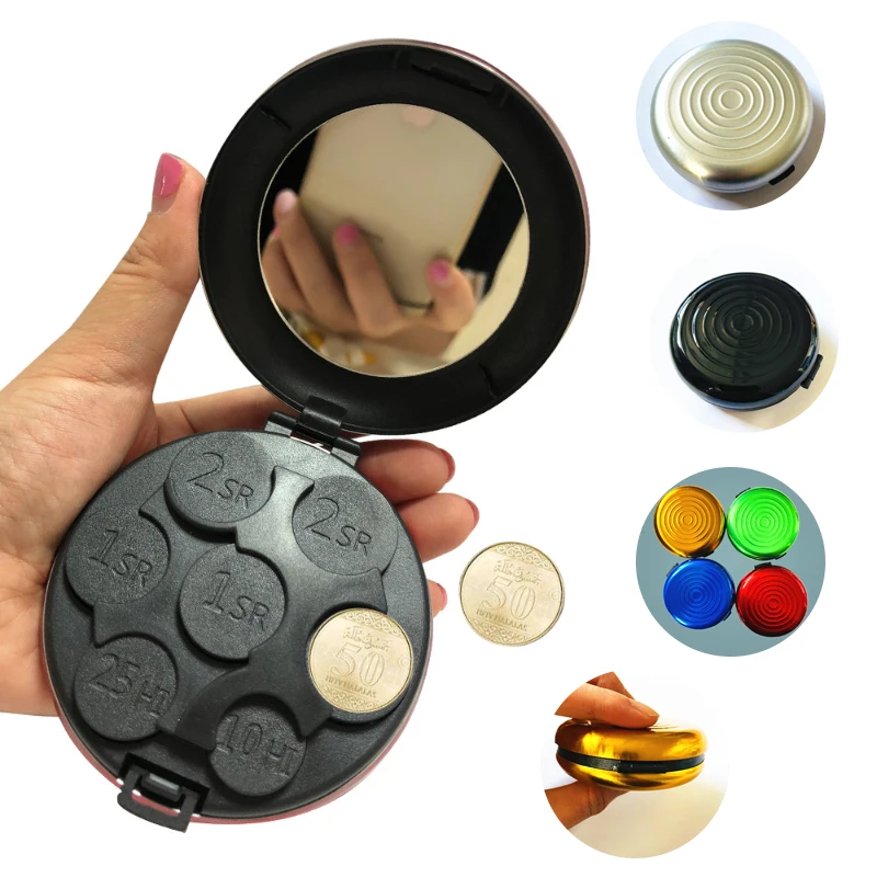 

Coin Box Dispenser Euro Dollar Munten Portemonnee Opbergdoos Aluminum ABS Money Boxes Coin Bank Saving Holder Euro Coin Holder