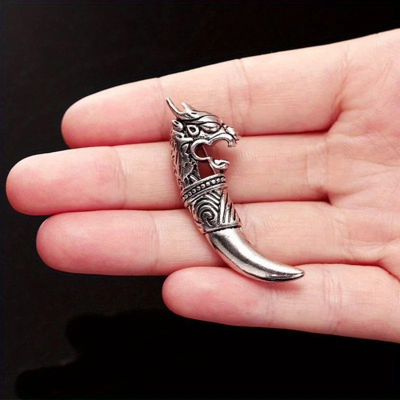 1 шт. Персонализированная ретро брошь в стиле хип-хоп с зубами волка значок модные