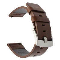 20mm 22mm genuine leather watch band strap for samsung galaxy watch 42 46mm gear s3 sport watchband quick release 18 mm