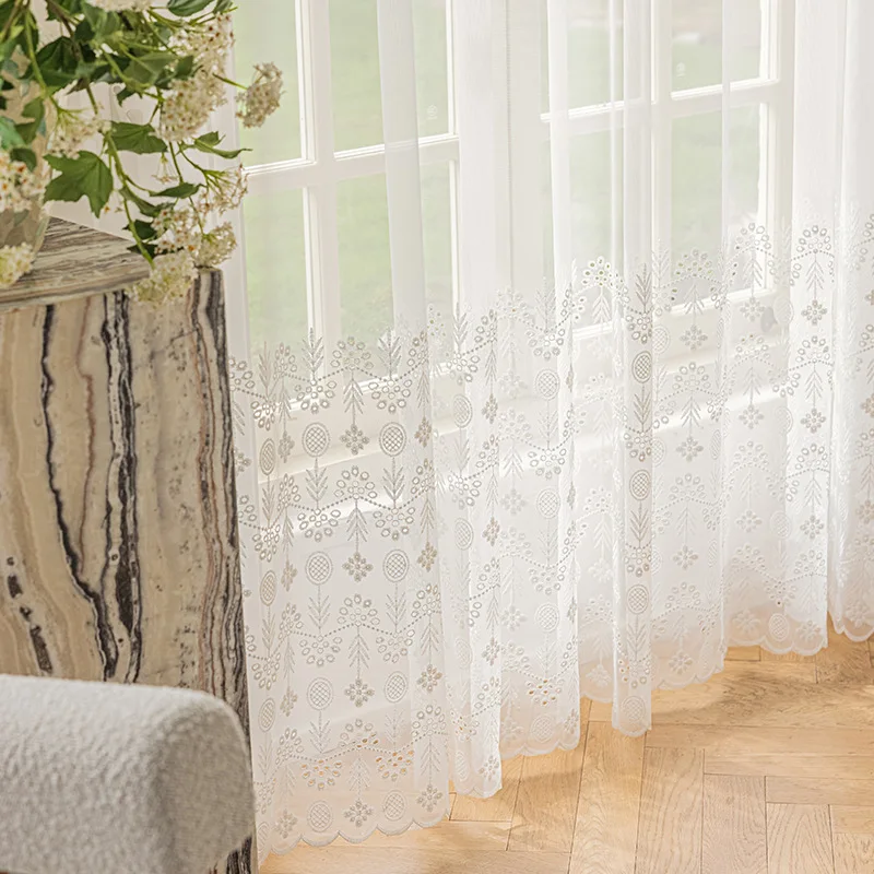 Голубые французские шторы из полиэстера BUY YEAR