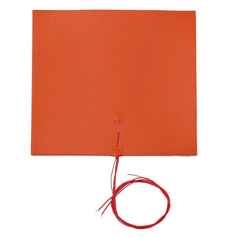 

Printer Heated Heating pad Replacement Silicone Thermal Wires 110V-220V 1400W Bed Controller Heater Mat Orange