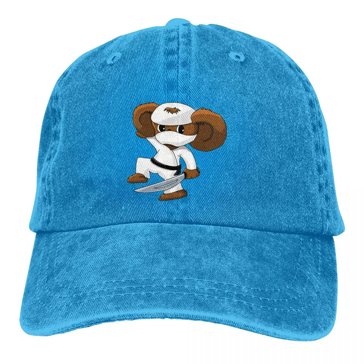 

Cheburashka Che Burashka Gena Russian Cartoon Multicolor Hat Peaked Women's Cap Cute Adorable Big Ears Sword Ninja Visor Hats