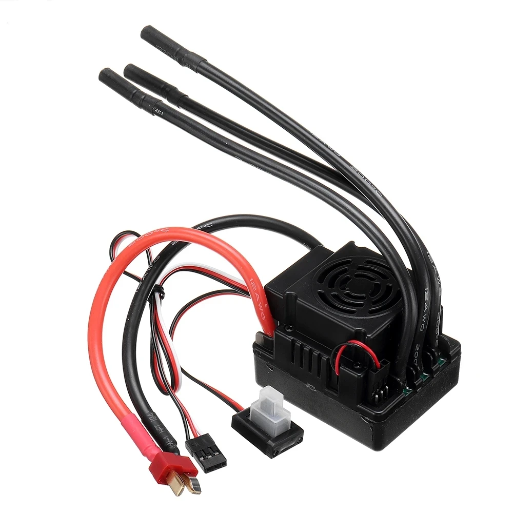 QUANUM 120A бесщеточный ESC T/XT60 штекер с 5 8 V/3A SBEC 2-4S для 1/8 RC автозапчасти - купить по