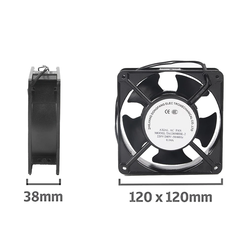 Осевой вентилятор для кассеты камина вставной высокотемпературный
