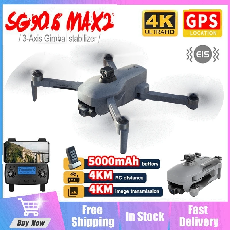 

ZLL SG906 MAX2 Профессиональный Дрон 4K HD камера FPV 3-осевой карданный лазер обход препятствий 5G WiFi 4 км GPS RC Квадрокоптер подарок для мальчика