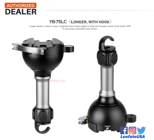 

【Leofoto USA】Leofoto YB-75LC 75mm Tripod Leveling Bases Clamp Adapter Bowl