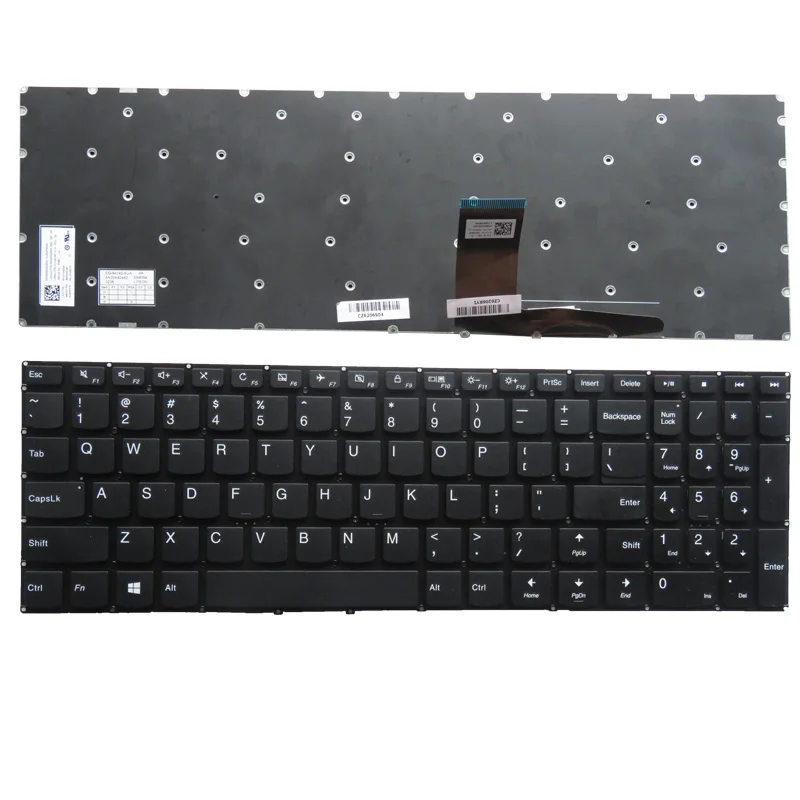 

New English Laptop keyboard for Lenovo 510-15IKB V310 510S V110-15ISK 15IAP 15IBR E52-80 Keyboard US