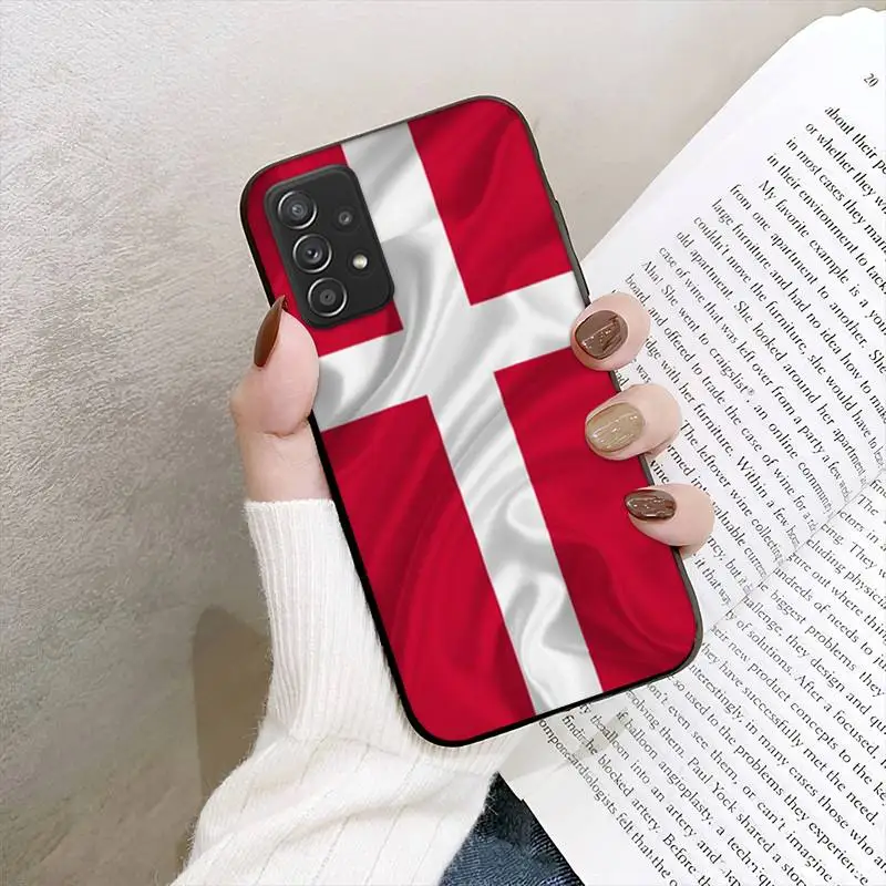 Чехол для телефона с датским флагом Samsung Galaxy A02 A12 A21 A22 A32 A41 A42 A51 A71 A72 - купить по