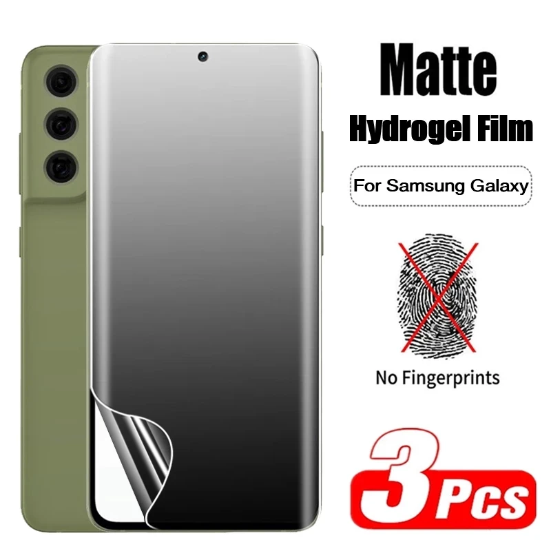 

3 шт. матовая Гидрогелевая пленка для Samsung Galaxy S21 S22 Ultra S20 FE S9 S8 S10 Plus Note 20 Ultra 8 9 10, матовые Защитные пленки для экрана