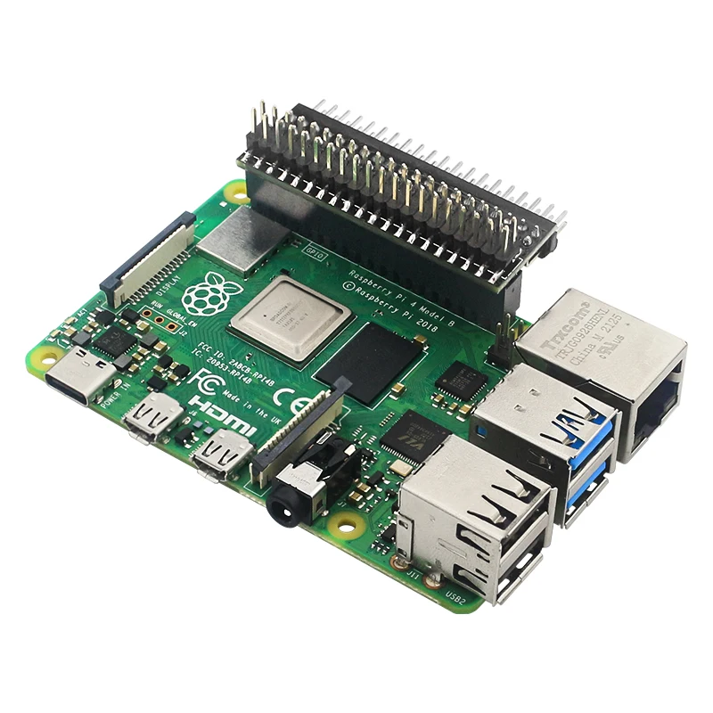 Фото Raspberry Pi 40-контактный удлинитель GPIO, двухрядный удлинитель с прямым углом для Pi 4B 3B + 3B Zero 2 Вт №2