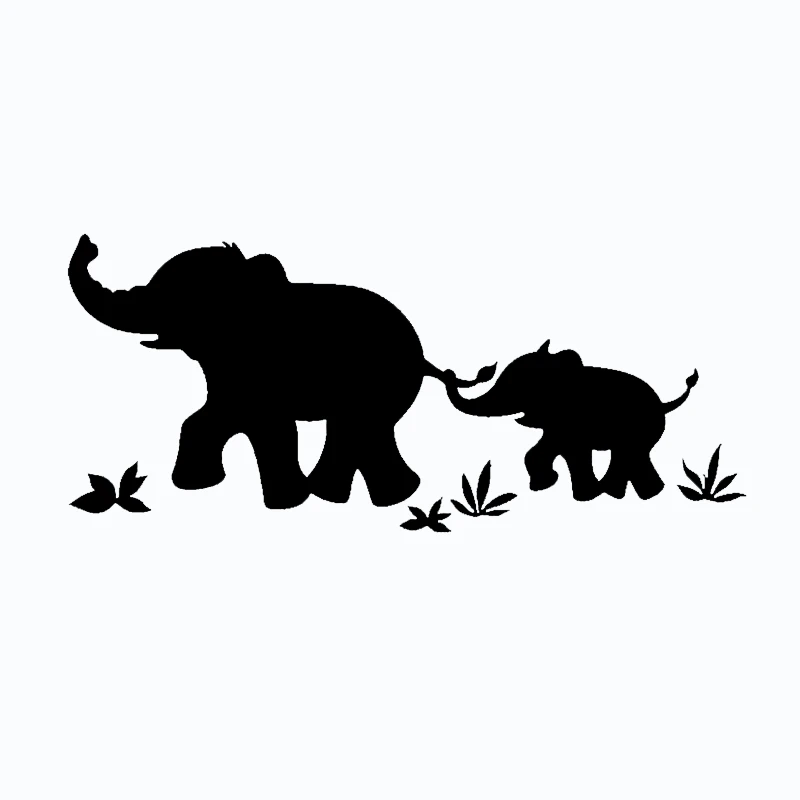 

Elephant Mother Baby Creativity Car Sticker PVC Bumper Windshield Accessories Auto Decal Laptop Decoration Exquisite Waterproo