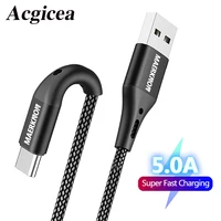 5a type c cables 3a micro usb charger data cord quick charge 3 0 mobile phones wire for xiaomi realme oneplus usb c type c cable