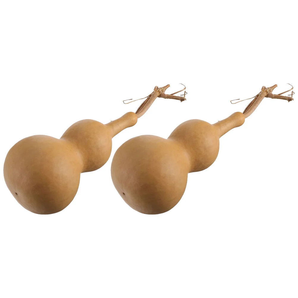 

2 Pcs Gourd Vintage Ornament Lucky Hu Lu Hu Lu I- Ching Coin Desk Decoration