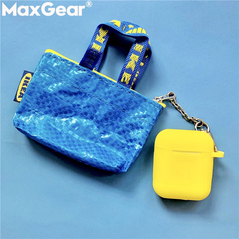 

Luxury Mini Bag INS Coin Purse Soft Silicone Case For Apple AirPods Pro Earphone Pouch Air Pods 2 Cute Cover Wallet Protection