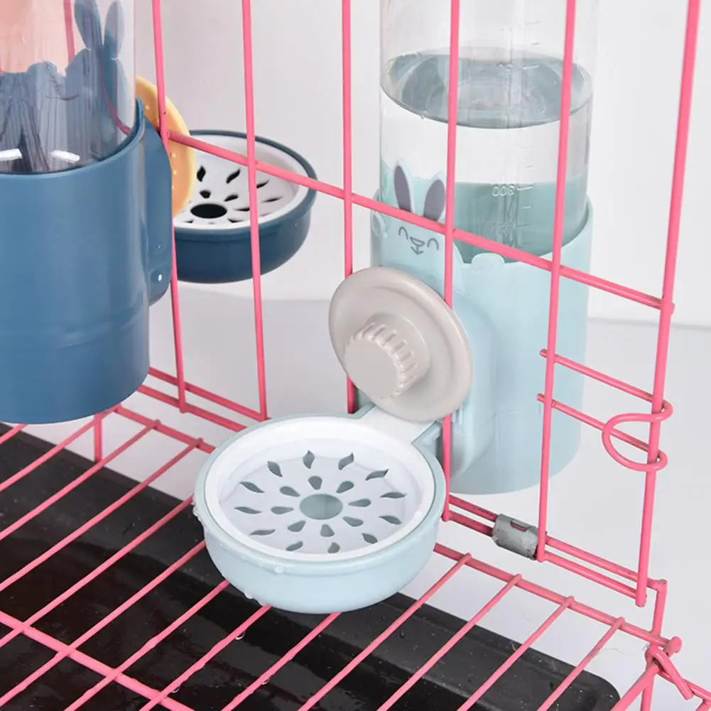 

500ml Automatic Rabbit Water Feeder Hangable Removable Small Cat Doggy Cage Hanging Water Dispenser Squirrel Supplies