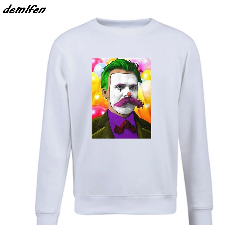 

Time Cheerful Nihilism hoodie Men Funny Harajuku Sweatshirt Cool Slim Fit Letter Printed Spring autumn Men Casual pullover Coat