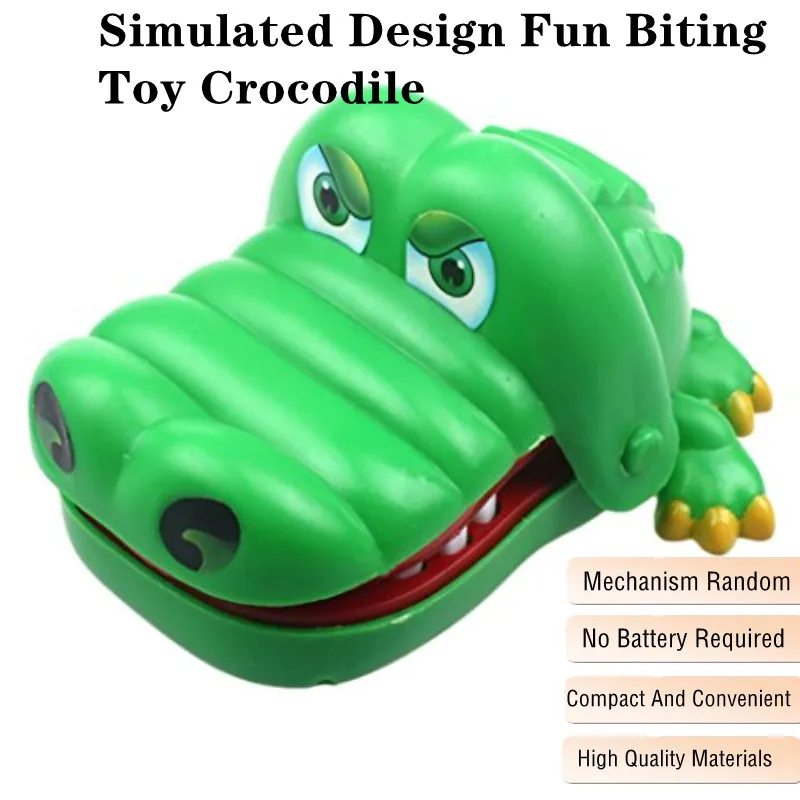 

New Creative Trick Toys Prank Funny Alligator Crocodile Biting Finger Family game toys Novelty Gag Toys Parent child interaction