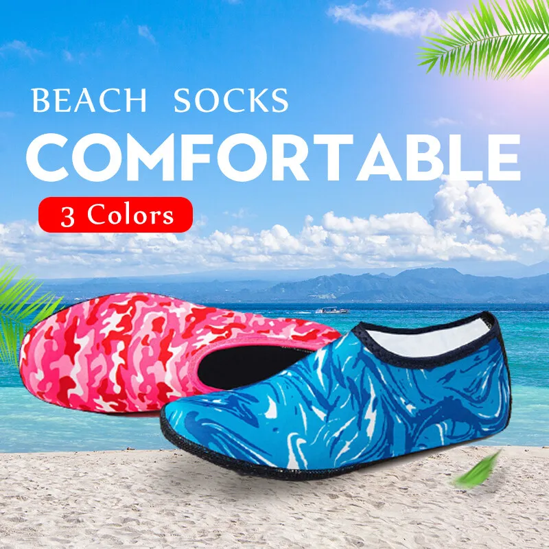 

Unisex Adults Kids Diving Sock Barefoot Water Sport Shoes Aqua Sock Snorkeling Seaside Swimming Non-Slip Anti-Skid Yoga Shoe Hot