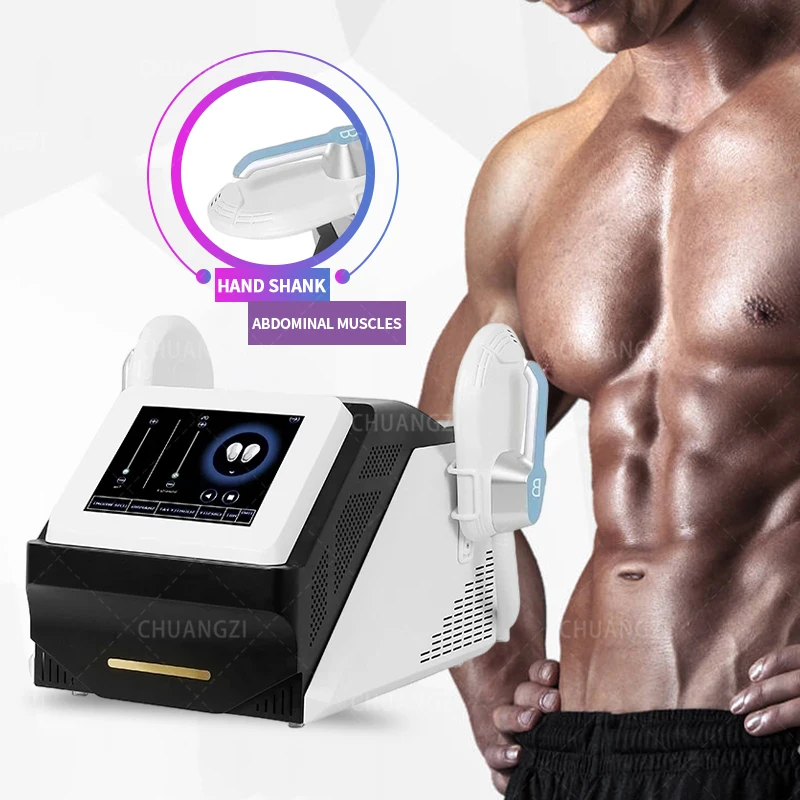 

Portable EMSLIM Body Contouring Machine Slim Beauty Muscle Stimulation abs Training HIEMT Tesla Sculptor With 4 Handles 5000W