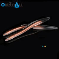 onetoall 2 pcs 30 cm 58g eel soft lure vivid wobbler sea bass artificial bait silicone swimbait carp jigging pike fishing tackle