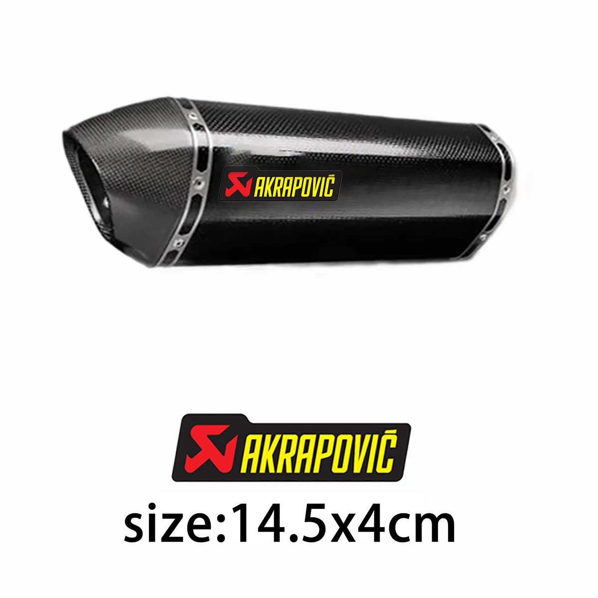 Алюминиевая наклейка на выхлопные трубы для мотоцикла Akrapovic leovinci Yoshimura |