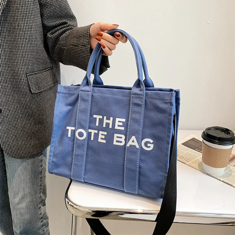 Canvas Handbag Luxury Large Capacity Women Shopping Crossbody Purse And Handbags Famous Brand Designer Canvas The Tote Bag 2022